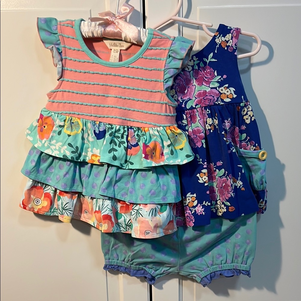 Matilda Jane 3 Piece Colorful Baby Girl Set 12-24